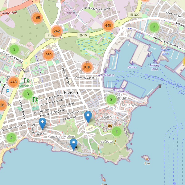 Thumbnail Mapa de aparcamientos en Eivissa