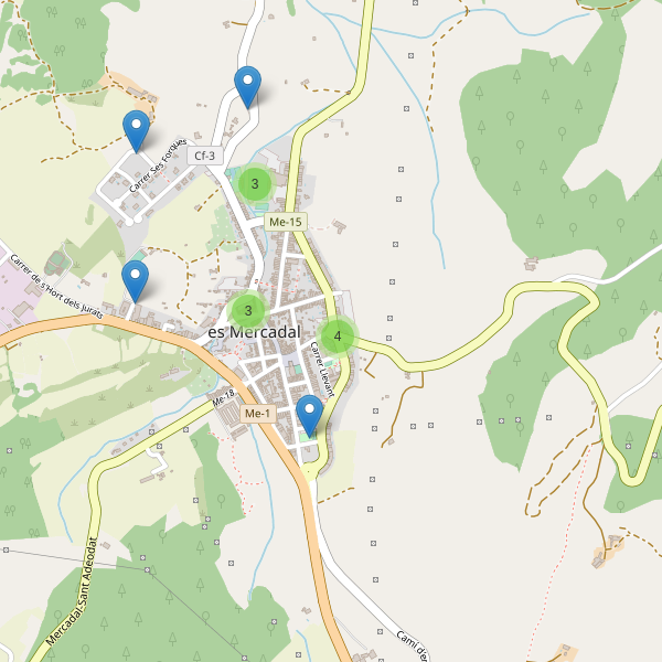 Thumbnail Mapa de aparcamientos en es Mercadal