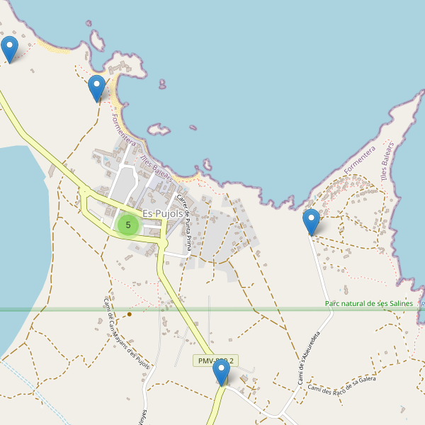 Thumbnail Mapa de aparcamientos en Es Pujols