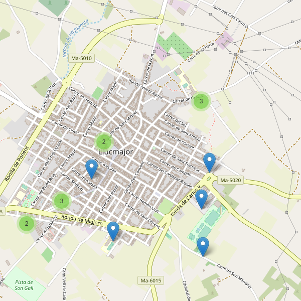 Thumbnail Mapa de aparcamientos en Llucmajor
