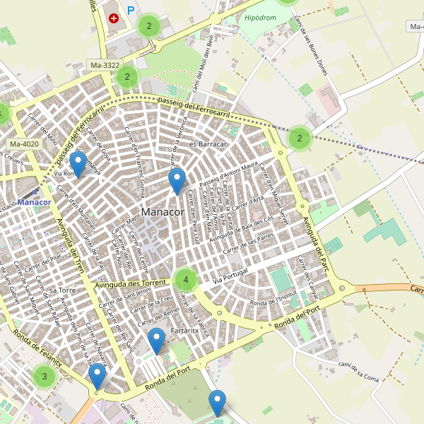 Thumbnail Mapa de aparcamientos en Manacor