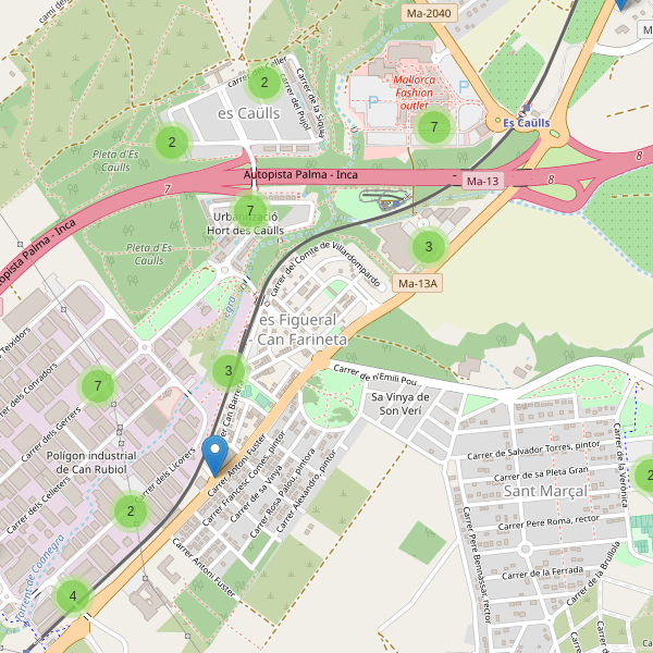 Thumbnail Mapa de aparcamientos en Marratxí