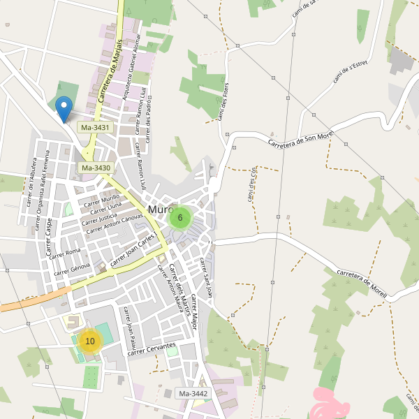 Thumbnail Mapa de aparcamientos en Muro