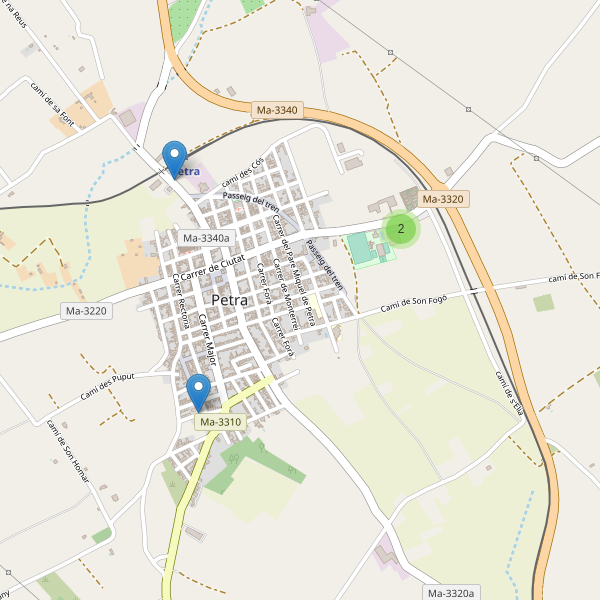 Thumbnail Mapa de aparcamientos en Petra