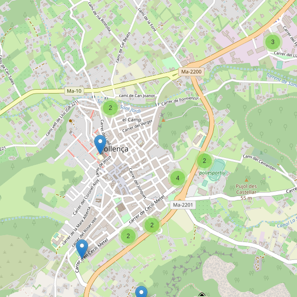 Thumbnail Mapa de aparcamientos en Pollença