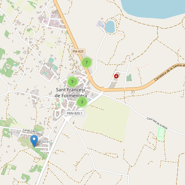 Thumbnail Mapa de aparcamientos en Sant Francesc de Formentera