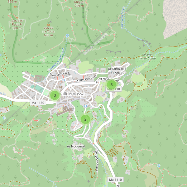 Thumbnail Mapa de aparcamientos en Valldemossa