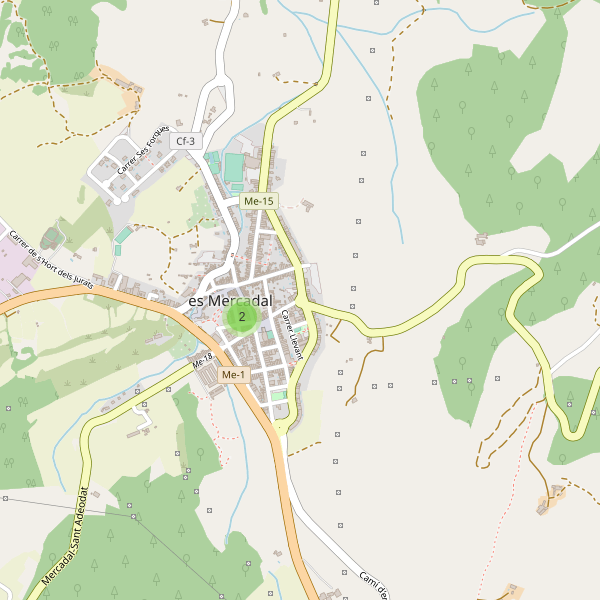 Mapa de bares en es Mercadal Thumbnail