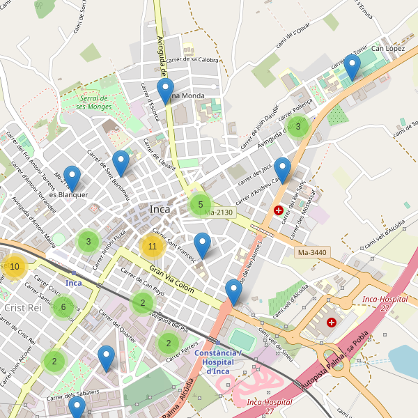 Mapa de bares en Inca Thumbnail