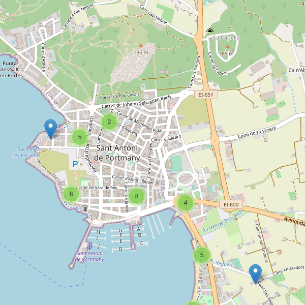 Mapa de bares en Sant Antoni de Portmany Thumbnail