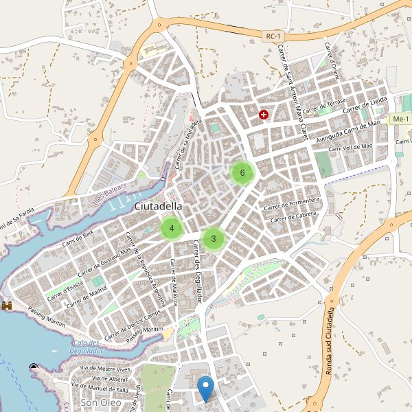 Mapa de cajeros-automaticos en Ciutadella Thumbnail