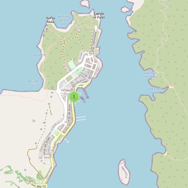 Mapa de cajeros-automaticos en Fornells Thumbnail