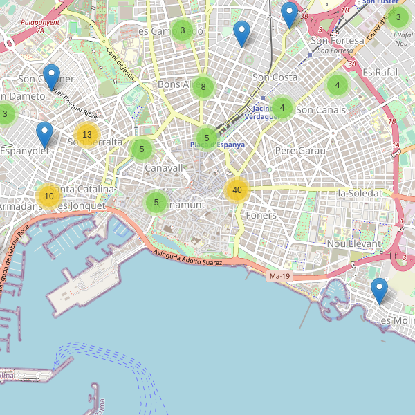 Mapa de cajeros-automaticos en Palma Thumbnail