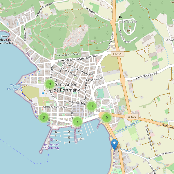 Mapa de cajeros-automaticos en Sant Antoni de Portmany Thumbnail