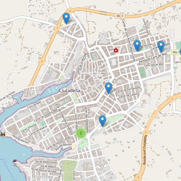 Mapa de escuelas en Ciutadella Thumbnail