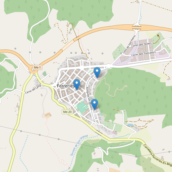 Mapa de escuelas en Ferreries Thumbnail