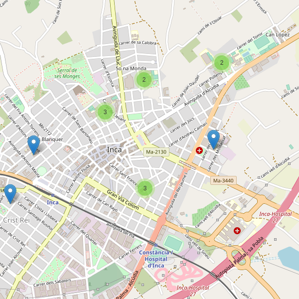 Mapa de escuelas en Inca Thumbnail