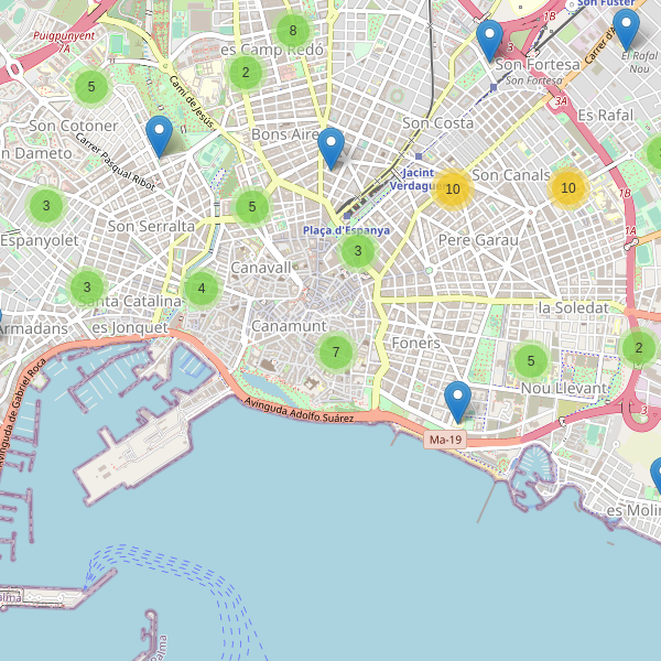 Mapa de escuelas en Palma Thumbnail