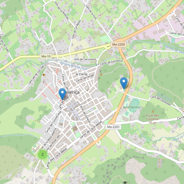 Mapa de escuelas en Pollença Thumbnail