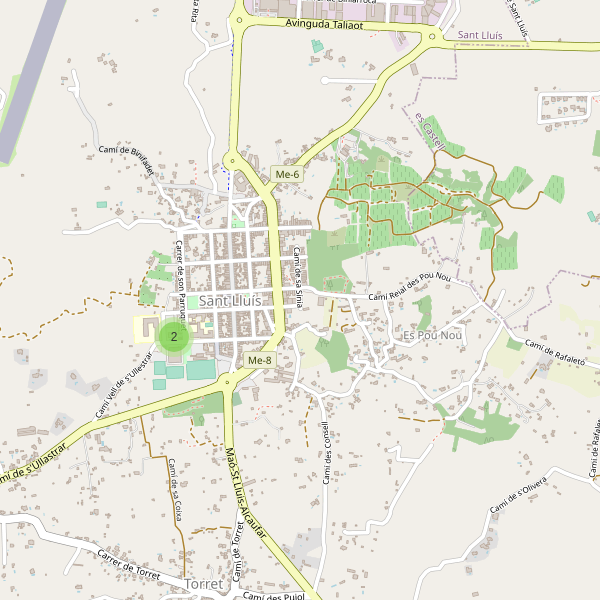 Mapa de escuelas en Sant Lluís Thumbnail