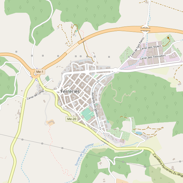 Mapa de estaciones en Ferreries Thumbnail