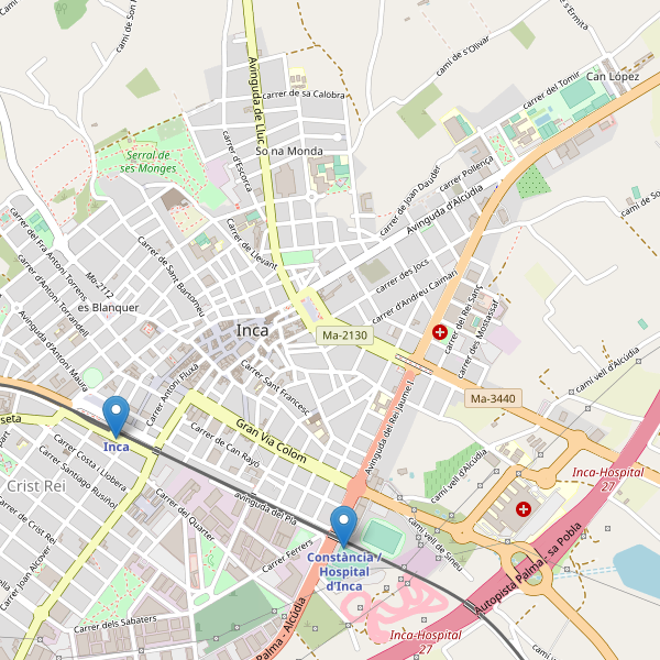 Mapa de estaciones en Inca Thumbnail