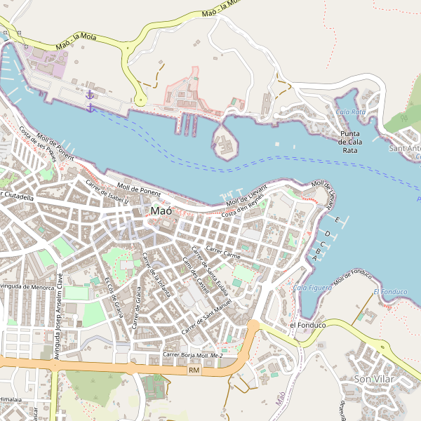 Mapa de estaciones en Maó Thumbnail