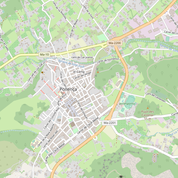 Mapa de estaciones en Pollença Thumbnail