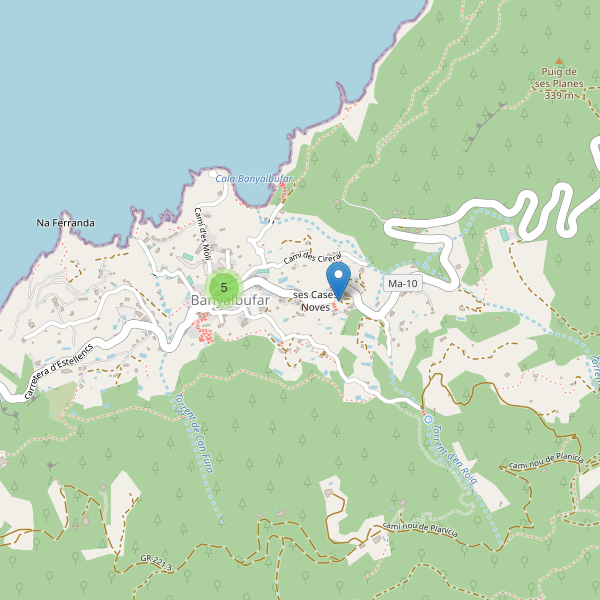 Thumbnail Mapa de hoteles en Banyalbufar