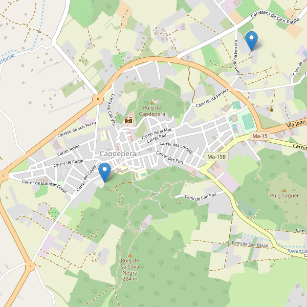 Thumbnail Mapa de hoteles en Capdepera