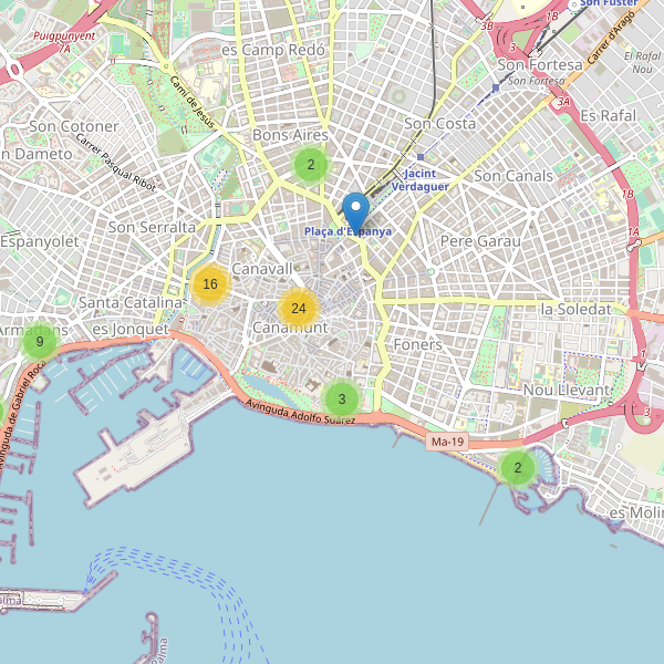 Thumbnail Mapa de hoteles en Palma