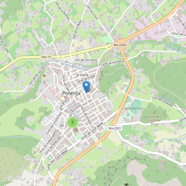 Thumbnail Mapa de hoteles en Pollença