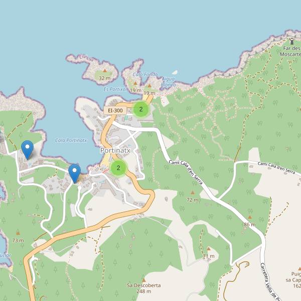 Thumbnail Mapa de hoteles en Portinatx