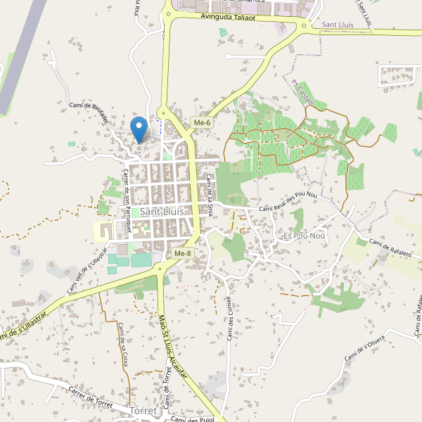 Thumbnail Mapa de hoteles en Sant Lluís