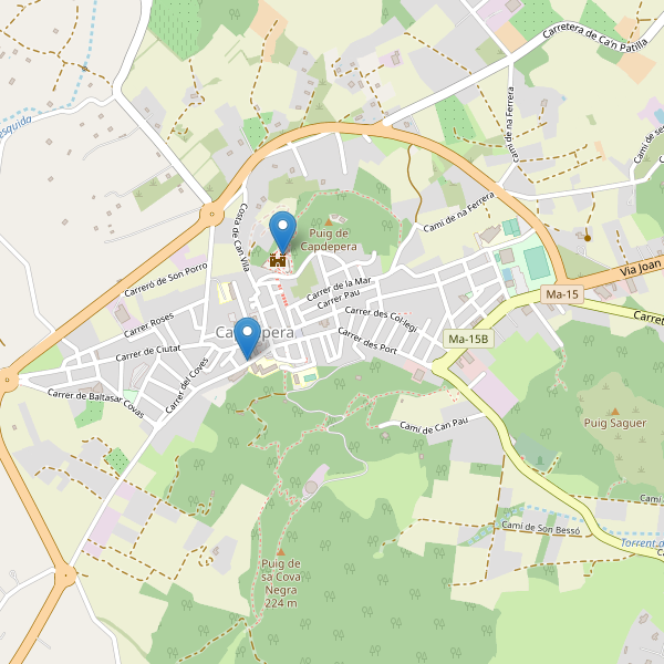 Mapa de iglesias en Capdepera Thumbnail