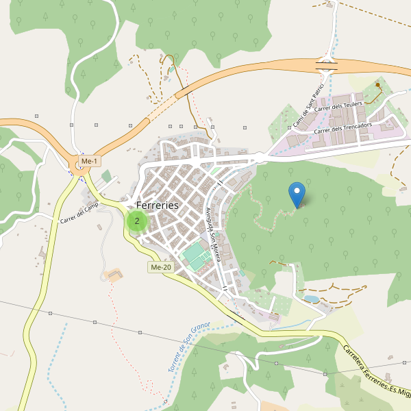 Mapa de iglesias en Ferreries Thumbnail