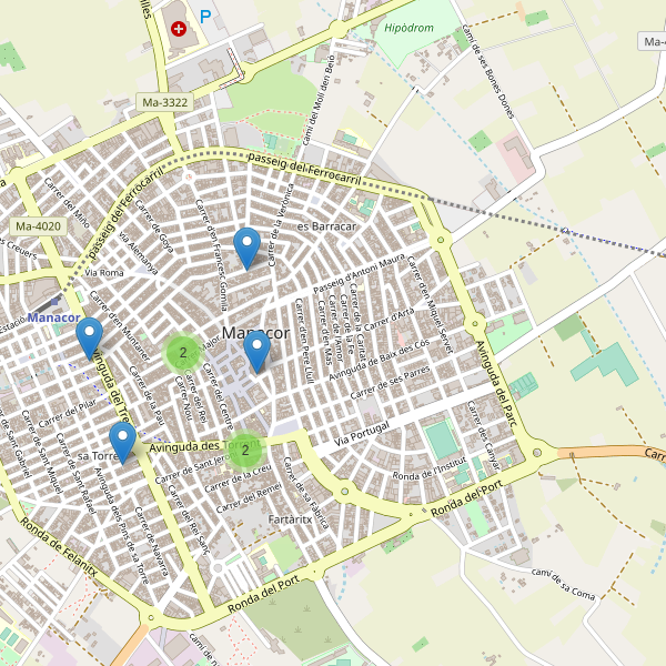 Mapa de iglesias en Manacor Thumbnail