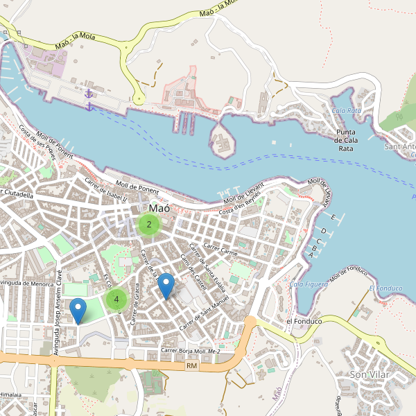 Mapa de iglesias en Maó Thumbnail