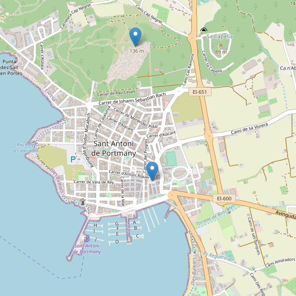 Mapa de iglesias en Sant Antoni de Portmany Thumbnail