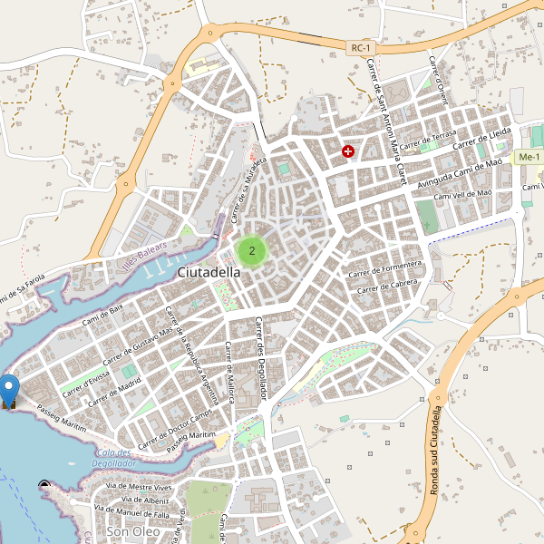 Mapa de monumentos en Ciutadella Thumbnail