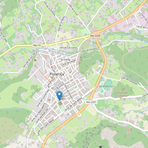 Mapa de monumentos en Pollença Thumbnail