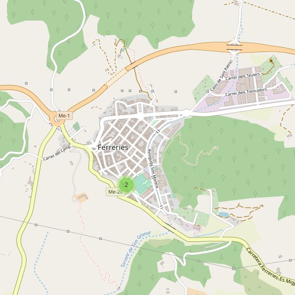 Thumbnail Mapa de museos en Ferreries