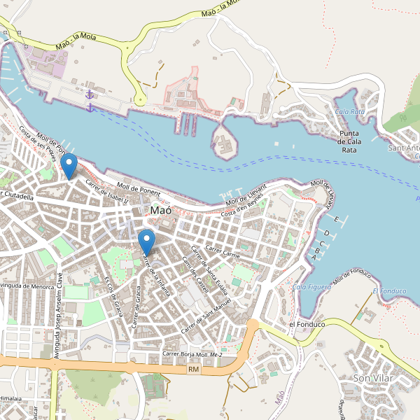 Thumbnail Mapa de museos en Maó