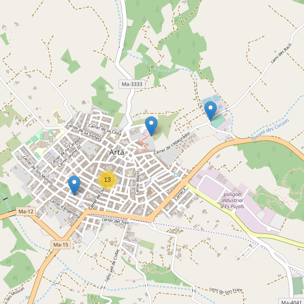 Thumbnail Mapa de restaurantes en Artà