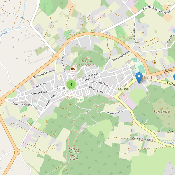 Thumbnail Mapa de restaurantes en Capdepera