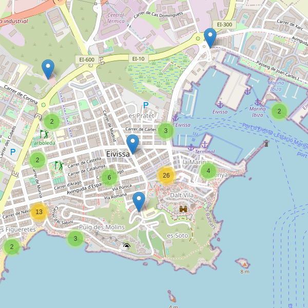 Thumbnail Mapa de restaurantes en Eivissa