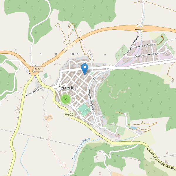 Thumbnail Mapa de restaurantes en Ferreries