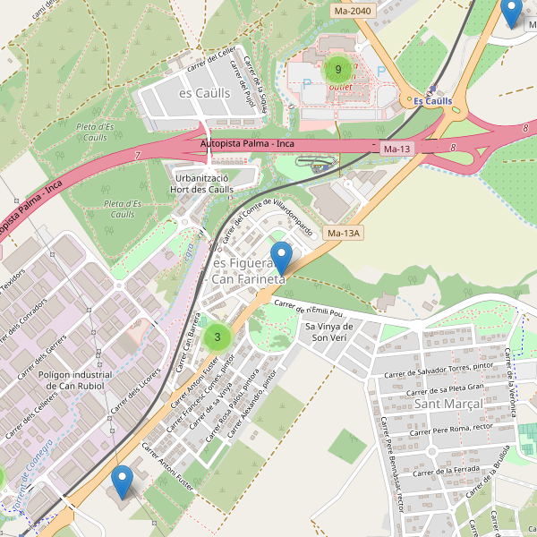 Thumbnail Mapa de restaurantes en Marratxí