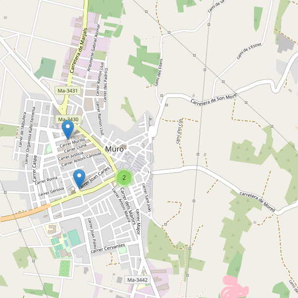 Thumbnail Mapa de restaurantes en Muro