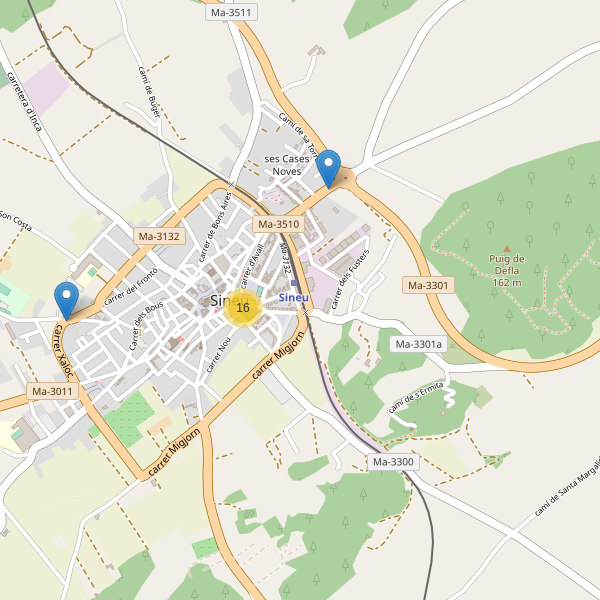 Thumbnail Mapa de restaurantes en Sineu